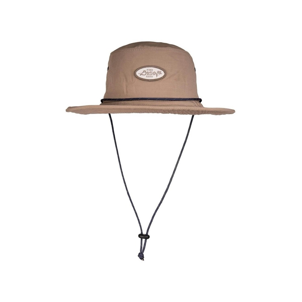 Deso Supply Co Find Away Bucket Hat Cap Khaki L/XL Cotton Beige‎ Neutral 21.5"
